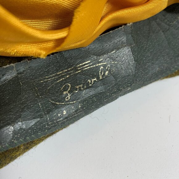 Vintage BOYVILLE Mens Greenish Wool Hat SZ 6.5 Deluxe Quality Sears Roebuck Co - Picture 8 of 11